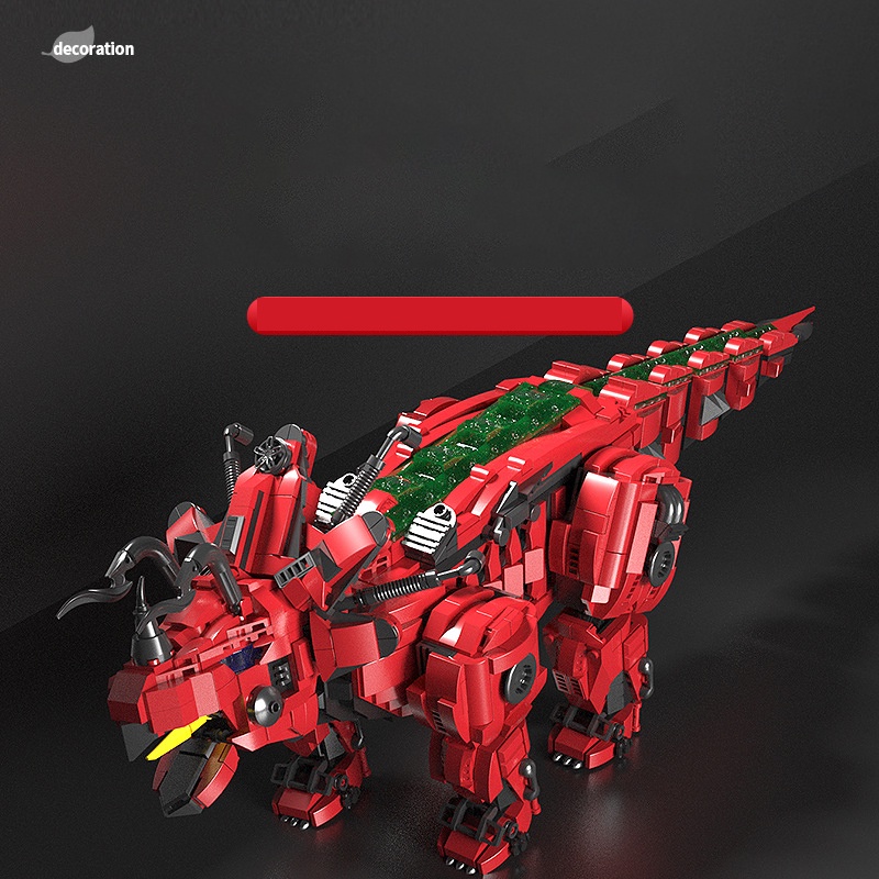 Đồ chơi Lắp ráp Khủng long máy Tam giác long, Panlos 611012 Triceratop Dinosaur, Xếp hình thông minh