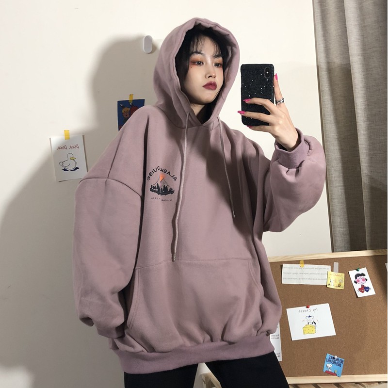 [3 MÀU] Áo Hoodie Nỉ Bông Quả Núi Có Nón Kèm Túi Trước Tiện Dụng HD09- Liti shop