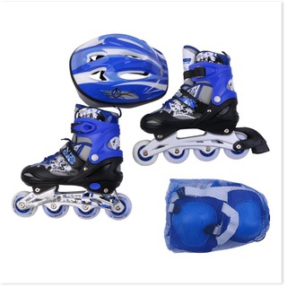 Giày Patin tặng mũ và đồ bảo hộ (5 đến 14 tuổi), Giày Trượt batin Trẻ Em Cao Cấp. HOT SALE tới 50%