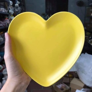 Đĩa trái tim tình yêu - Gốm Bơ