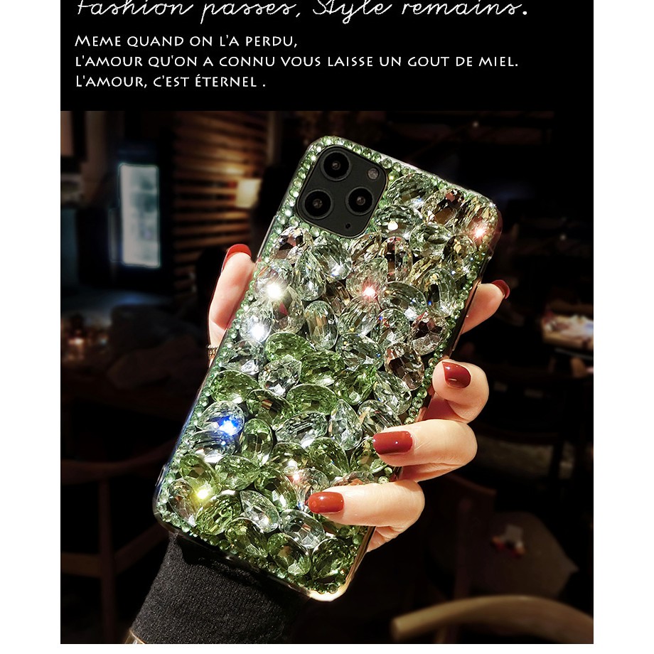 Ốp Điện Thoại Đính Kim Cương Giả Lấp Lánh Cho iphone 14 13 11 pro max xs max xr x 8 7 6 6s plus se 2020 12 iphone 11 Thời Trang