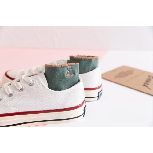 Tất nữ ngắn cổ bèo mặt cười phong cách vintage hàn quốc Phụ Kiện Tiên Tiên