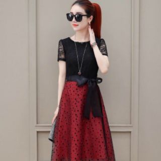 HÀNG NHẬP -ĐẦM XOÈ REN CHÂN VÁY ĐÍNH HẠT CAO CẤP