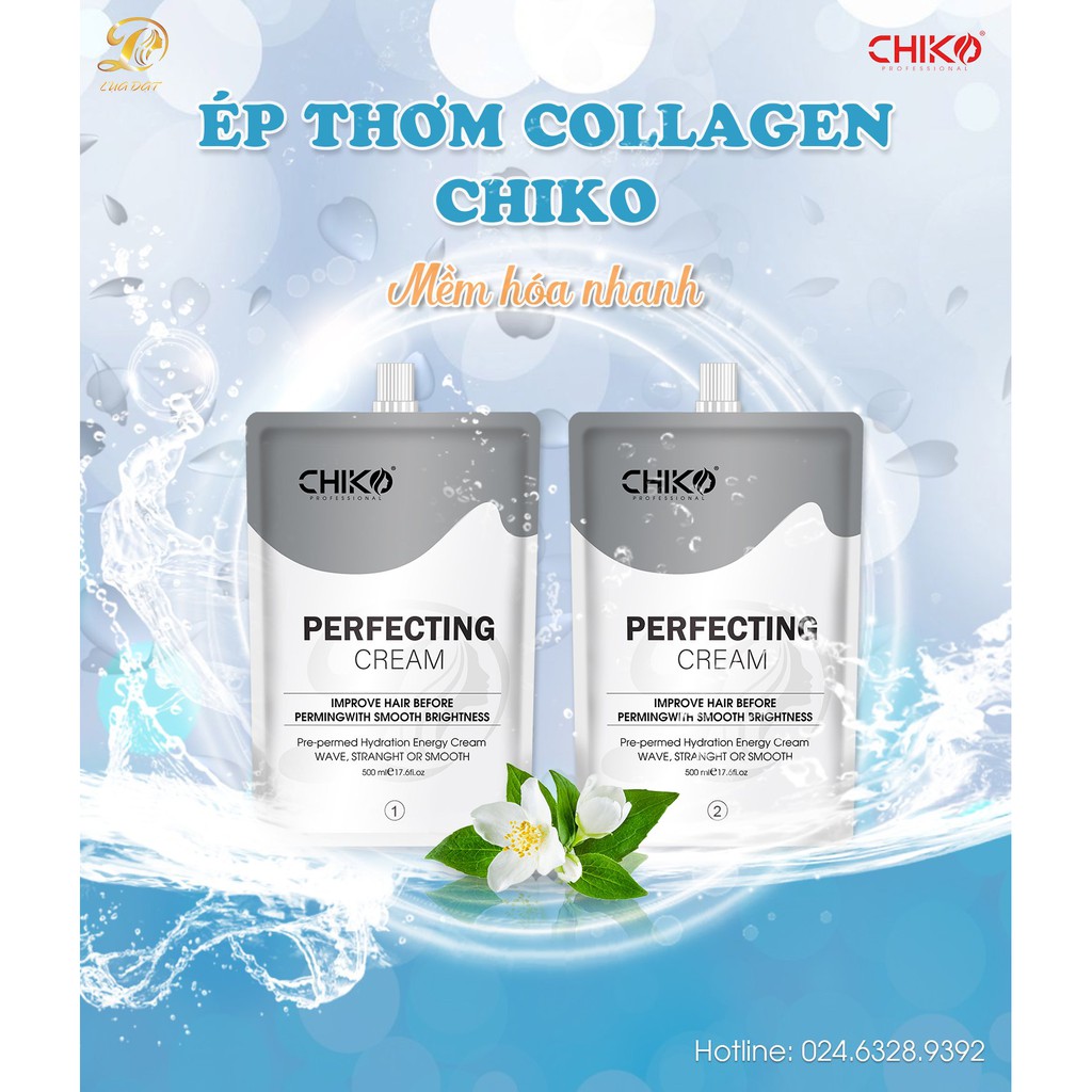 (CHÍNH HÃNG) Thuốc ép/duỗi tóc collagen thông minh CHIKO