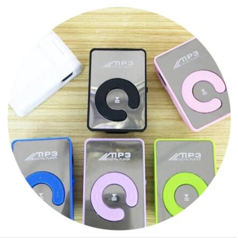 Máy nghe nhạc MP3 mini kỹ thuật số có kẹp cố định hỗ trợ thẻ SD/TF có cổng USB