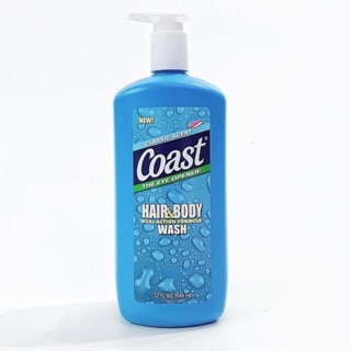 Sữa tắm gội coast 2in1 chai vòi 946ml - mỹ