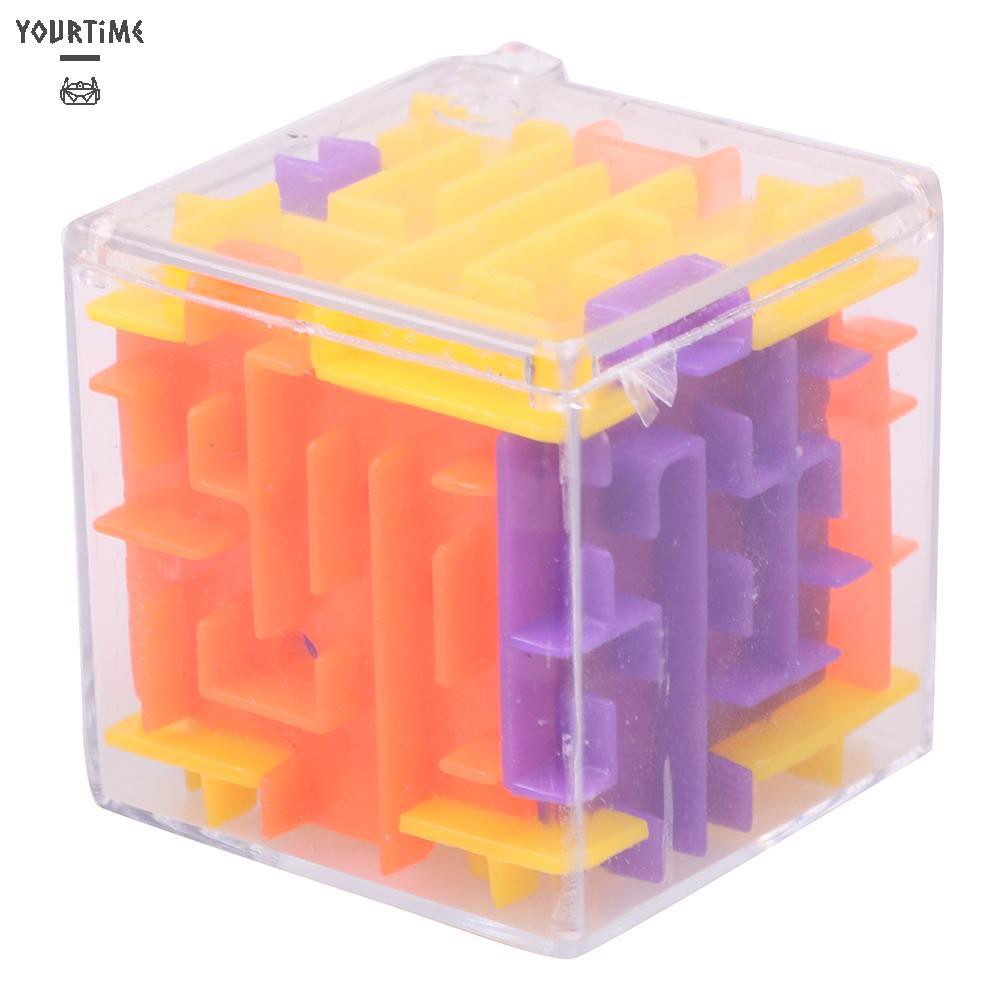 Đồ chơi 3D Maze Magic Cube Toy Labyrinth Rolling Puzzle Game Kid Educational Toys