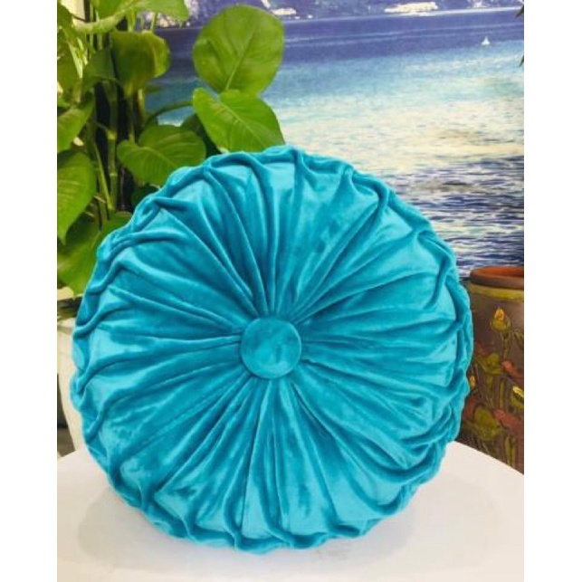 Gối Tựa Hoa Bí VINTAGE Sắc Màu Cho Phòng Khách, Gối Tựa Lưng Sofa Bí Ngô trang trí vải nỉ nhung kích thước 40cm
