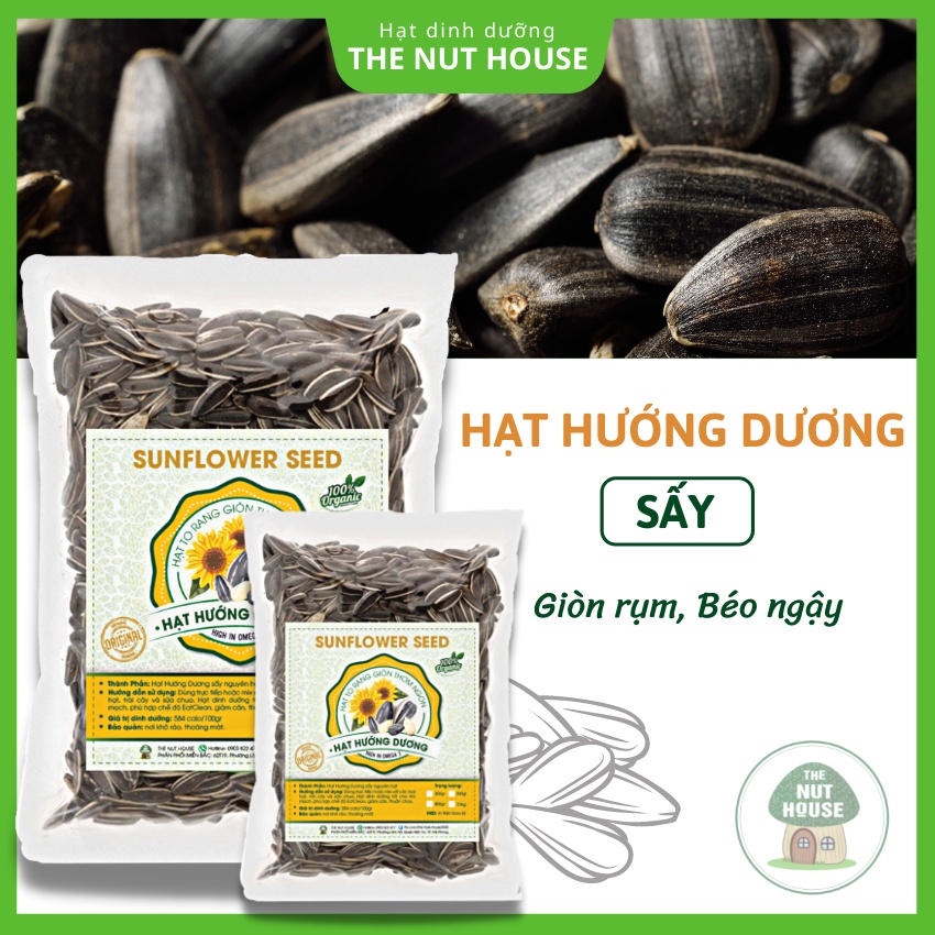 Combo 1kg Hạt Hướng Dương Vị dừa/ Mộc đã sấy chín, hạt to đều ăn liền, xay sữa hạt - The Nut House