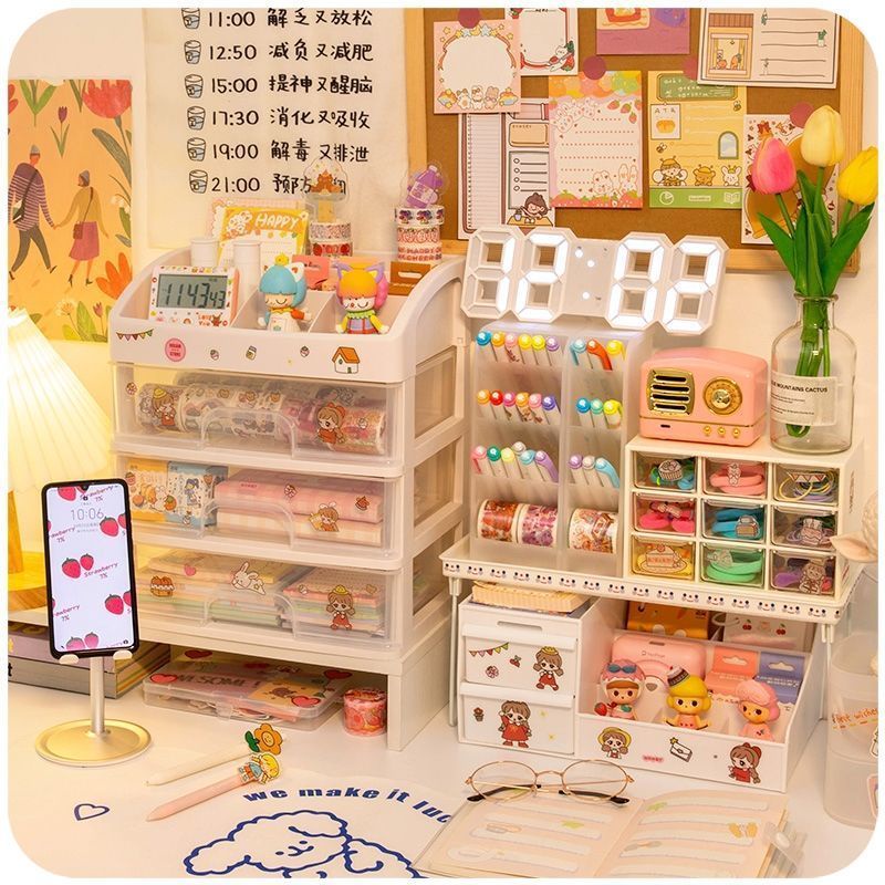 Giá đỡ bút/ mỹ phẩm để bàn đa năng tiện dụng cho học sinh | BigBuy360 - bigbuy360.vn