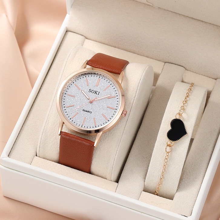 Đồng hồ nữ Analog Quartz Đồng hồ nữ thời trang bằng da