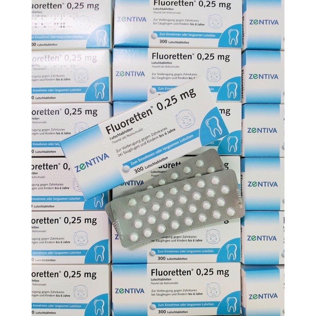 Đức - Viên ngậm bổ sung Vitamin D Fluoretten 500 I E và ngừa sâu răng cho trẻ nhỏ hiệu quả