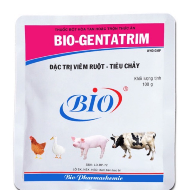 BIO GENTATRIM CHUYÊN TRI VIÊM RUỘT, TIÊU CHẢY TRÊN VẬT NUÔI.