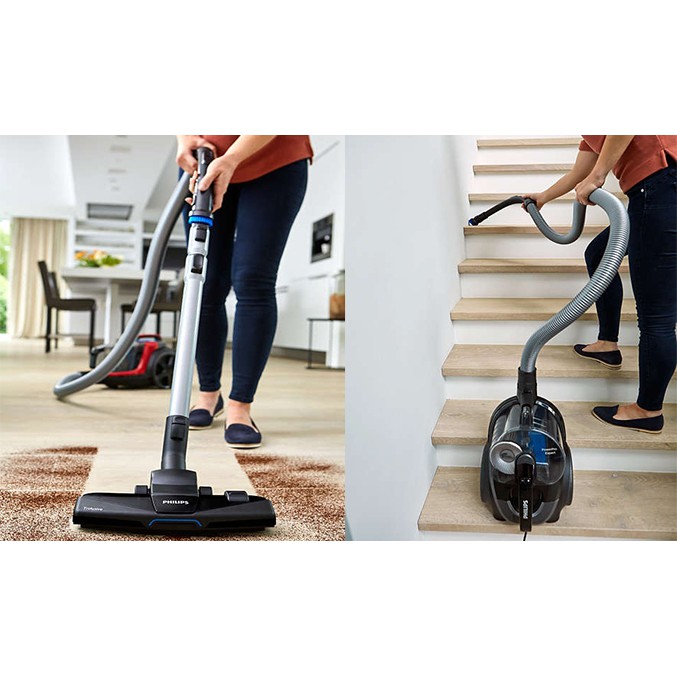 Máy hút bụi Philips công suất 2000W, làm sạch nhanh, tiết kiệm thời gian, bảo hành 2 năm chính hãng - FC9728