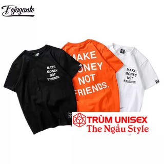 Áo thun tay lỡ ngắn Stee Make me money 3 màu đen trắng cam Stee Unisex Phillip