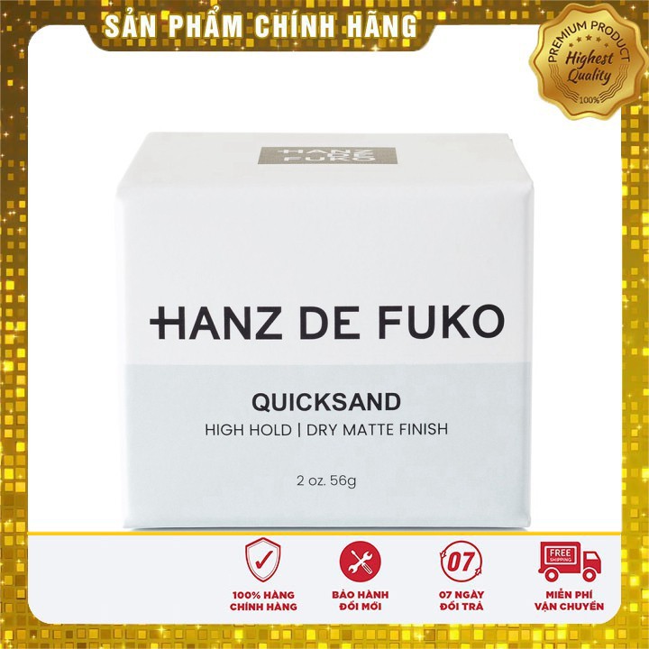 [ CHÍNH HÃNG ] Sáp Vuốt Tóc Hanz De Fuko Quicksand 56 gr USA Cao cấp Chính Hãng  ( Dành cho tóc mõng và thưa ) . .