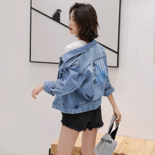 S-3xl💕💕Áo Khoác Denim Dáng Rộng Thời Trang Hàn Quốc Dành Cho Nữ