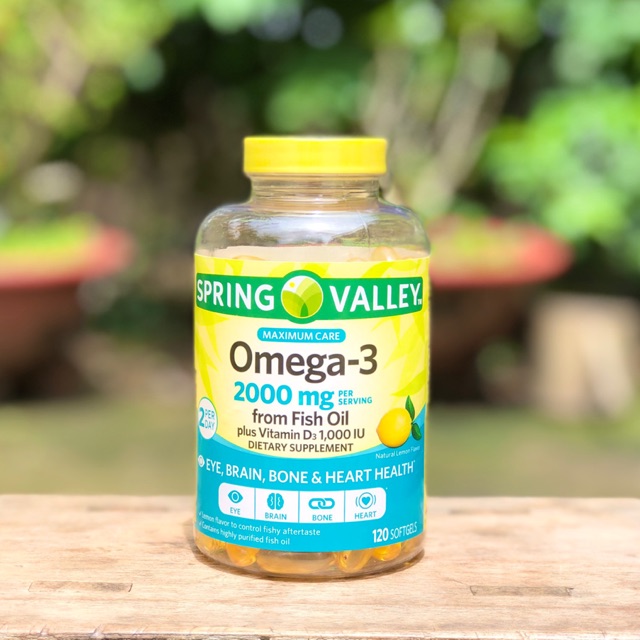 Dầu cá Spring Valley Omega3-120viên