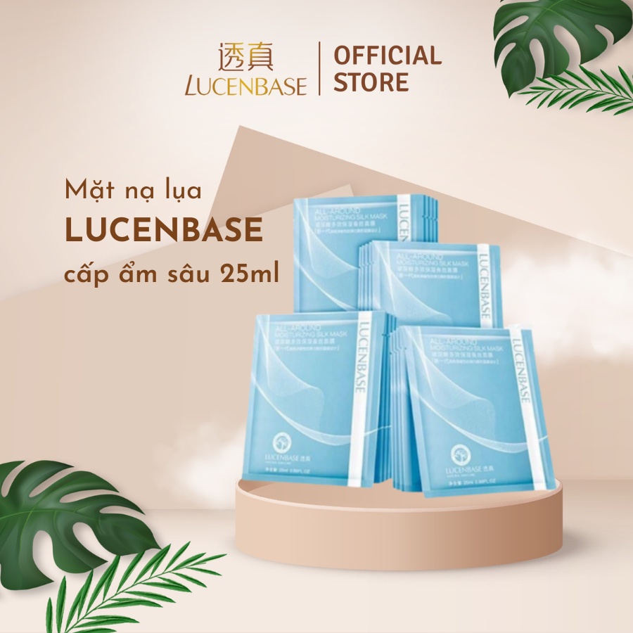 Miếng lẻ mặt nạ lụa cấp ẩm sâu LUCENBASE 25ml