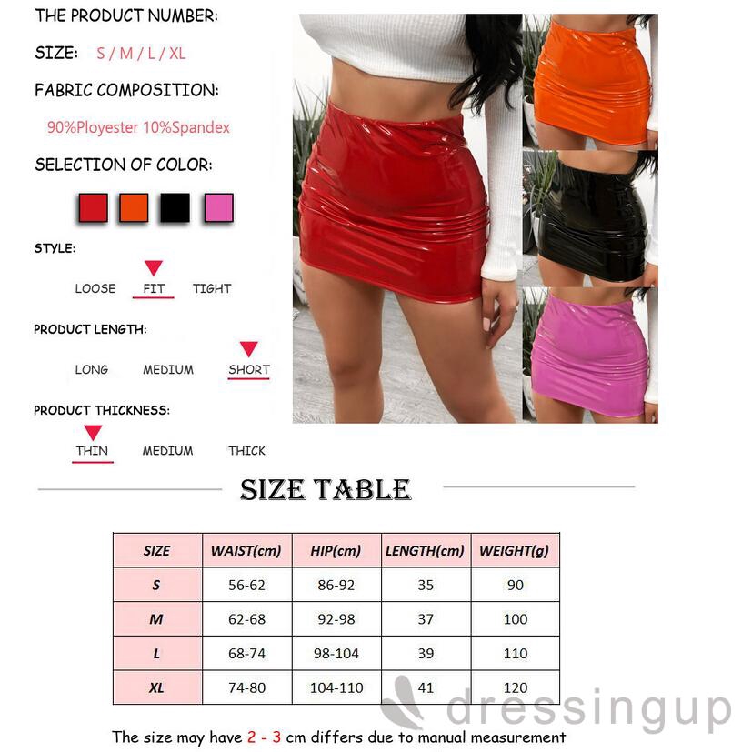 Chân váy da bó sát quyến rũ cho nữ