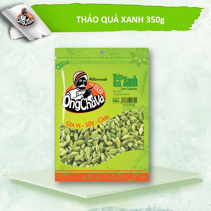 Thảo Quả Xanh Ông Chà Và 350gr (Green Cardamom)