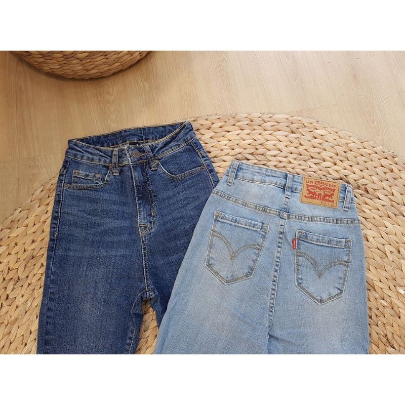 Ống Loe - Quần Jean ống loe lưng cao siêu hách dáng - Hàng VNXK