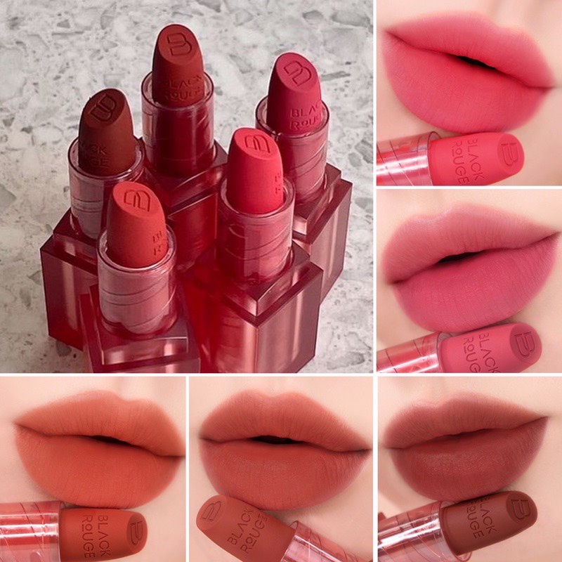Son Thỏi B lack R ouge Black Rouge Wearable Velvet Lipstick
