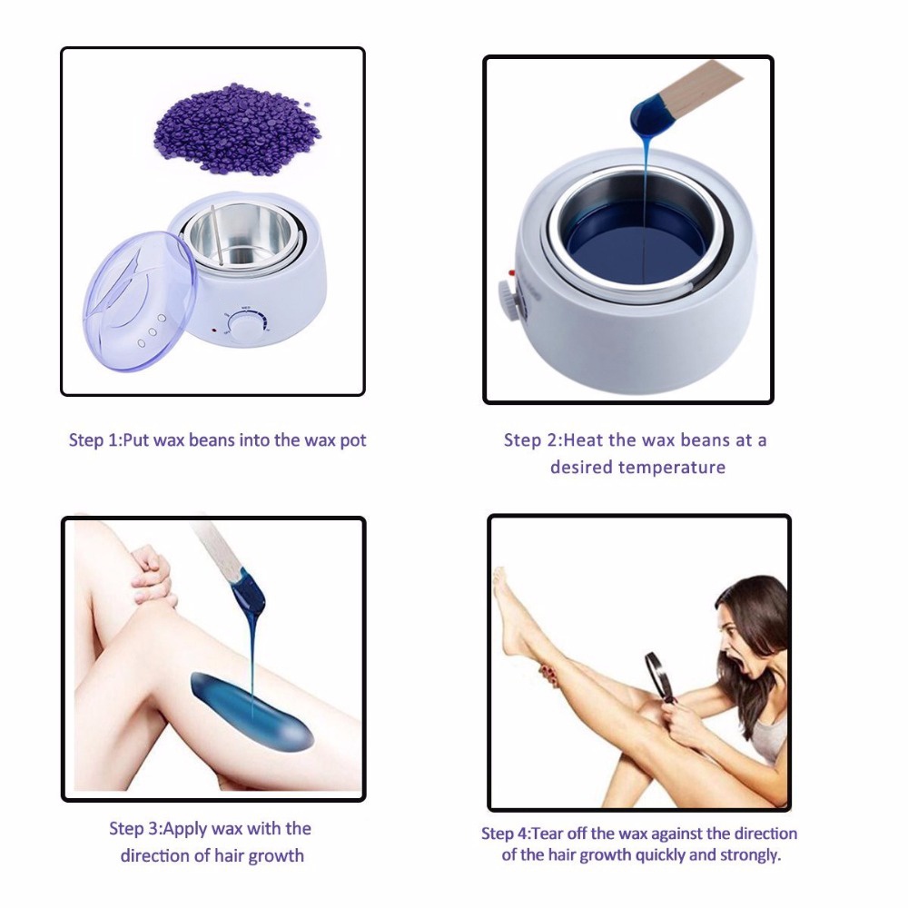 Wax Heater Professional Wax Warmer Depilation Rụng lông Máy làm nóng hạt Wax Beans Máy sưởi hạt Máy tẩy lông Bộ công cụ