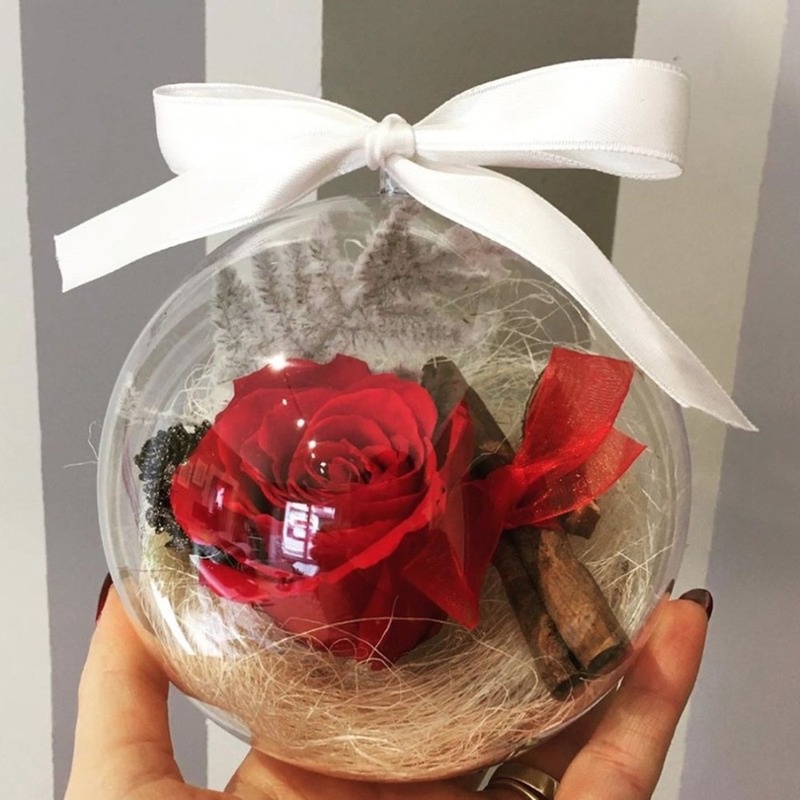 Trái Châu Bằng Nhựa Trong Suốt Dùng Trang Trí Cây Thông Giáng Sinh