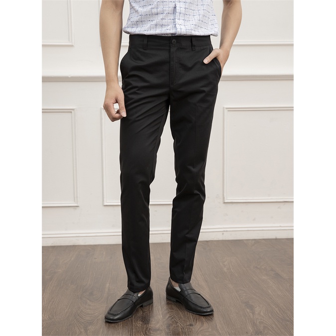 Quần kaki nam Aristino  cotton cao cấp  thấm hút ,có túi sau AKKR01- akk015s7 regular