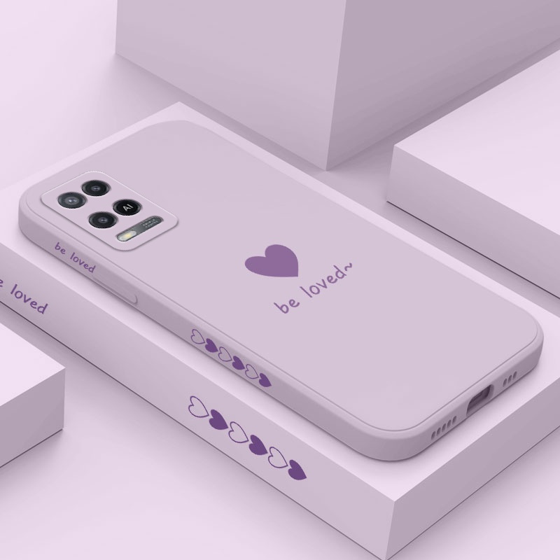 Ốp Điện Thoại Mềm Họa Tiết Trái Tim Đơn Giản Sáng Tạo Cho OPPO A54 A74 A33 A53 2020 A52 A72 A92 4G 5G
