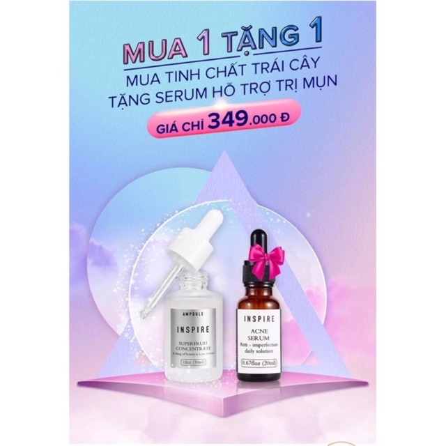 Tinh chất trái cây cô đặc AMPOULE INSPIRE ( MUA 1 tặng 1 serum mụn )