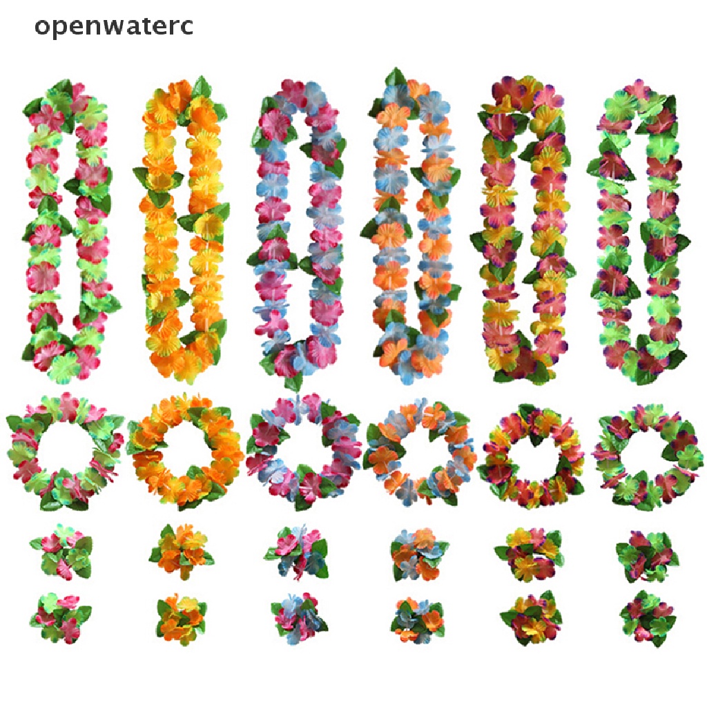 Set 4 Vòng Cổ Hoa Phong Cách Hawaii