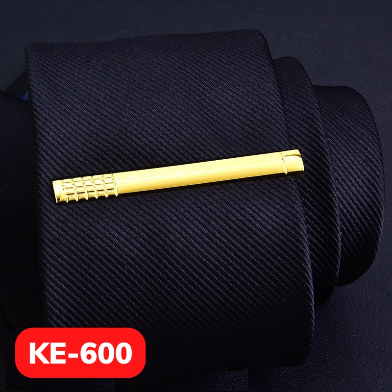 Kẹp cà vạt Nam thời trang kim loại cao cấp 6cm phù hợp cà vạt 7cm trở lên