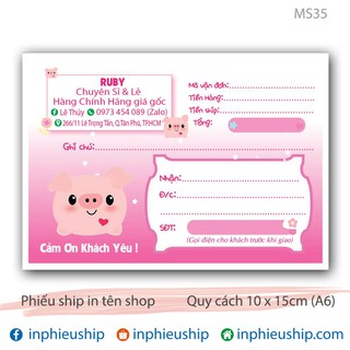 Phiếu giao hàng in tên MS35