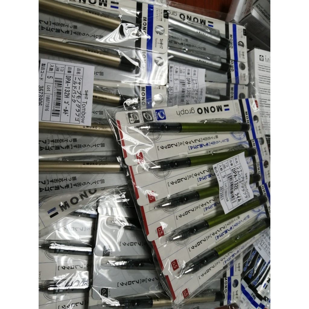 BÚT CHÌ KIM LẮC TOMBOW MONO GRAPH 0.5MM TỪ NHẬT BẢN - THÊM MÀU PASTEL