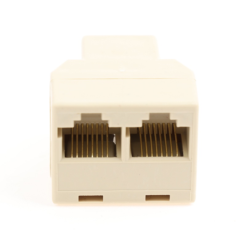 Rnvn 5Pc 1 To 2 Way Network Cable RJ45 Female Splitter Connector Adapter for Computer Rnvv