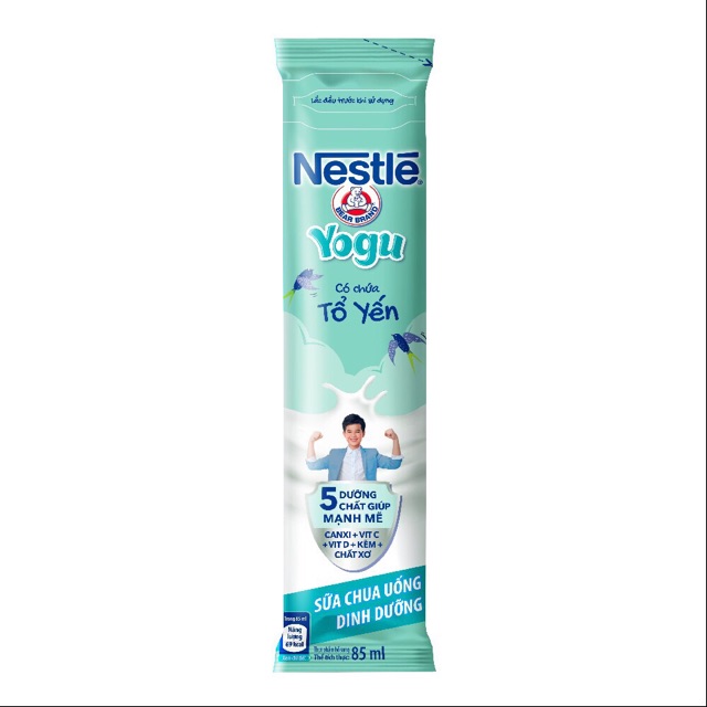 [Mã 66FMCGSALE hoàn 8% đơn 500K] Thùng sữa chua uống dinh dưỡng Nestle 30 gói x 85ml