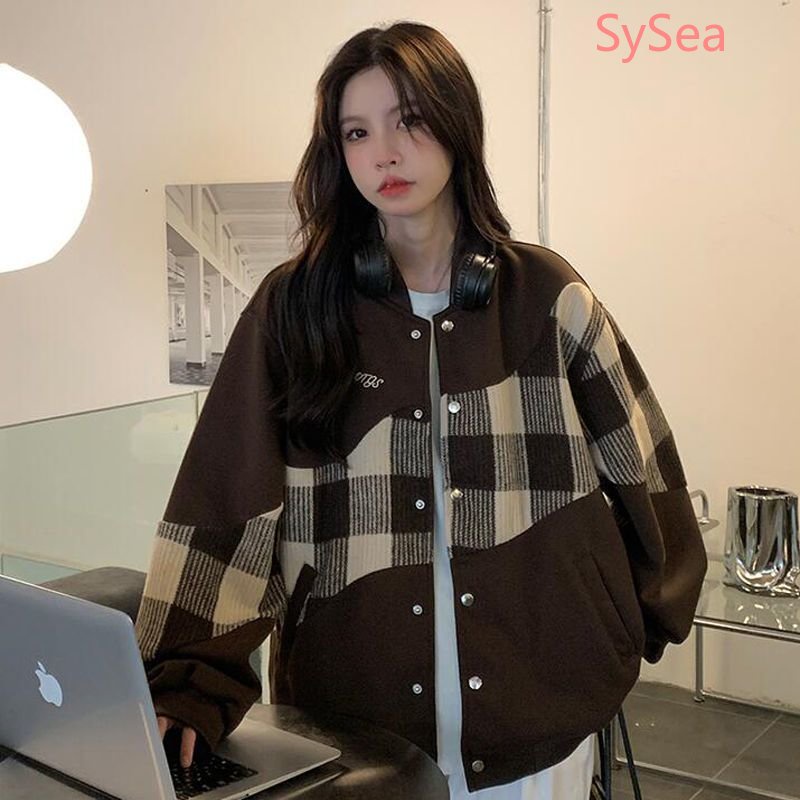 Áo Khoác Bóng Chày Nữ In Hình Thời Trang Xuân Thu