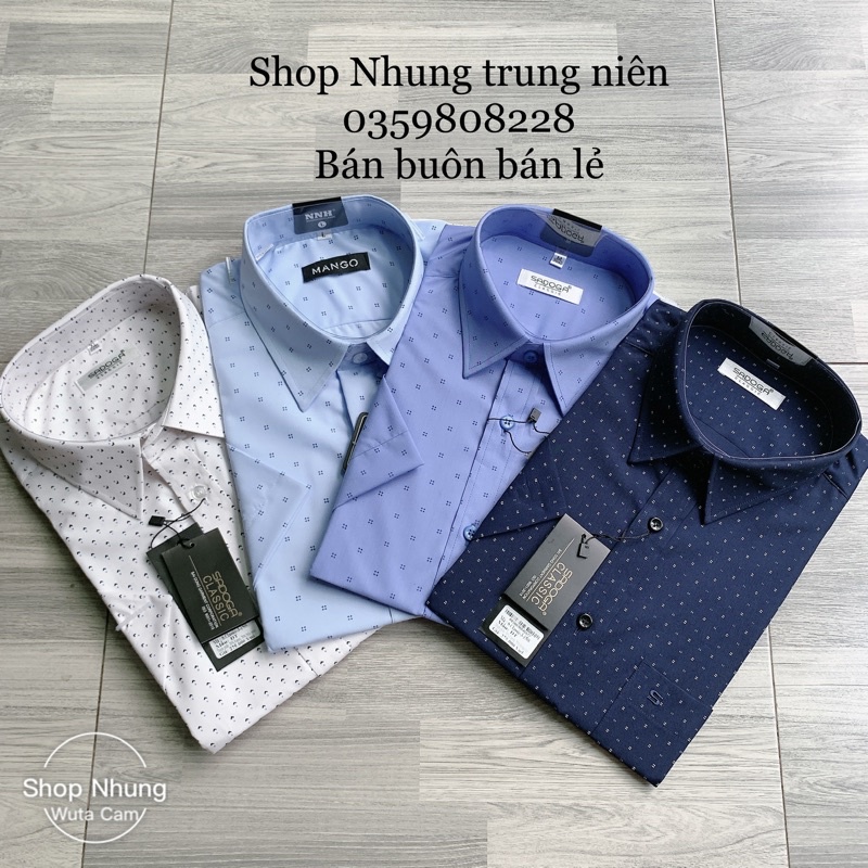 Áo Sơ Mi Nam Trung Niên Cộc Tây cho bố hàng Sadoga chất đẹp mẫu mới cập nhật liên tục hàng Cao Cấp