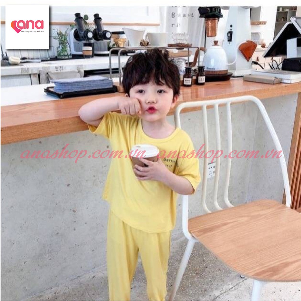 Bộ đồ ngủ Hàn Quốc cho bé gái bé trai Minky Mom [Siêu hot] Đồ bộ tay ngắn quần dài bé trai bé gái ALIBABA Minky Mom