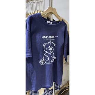 Áo pull cộc gấu SadBear (2308)