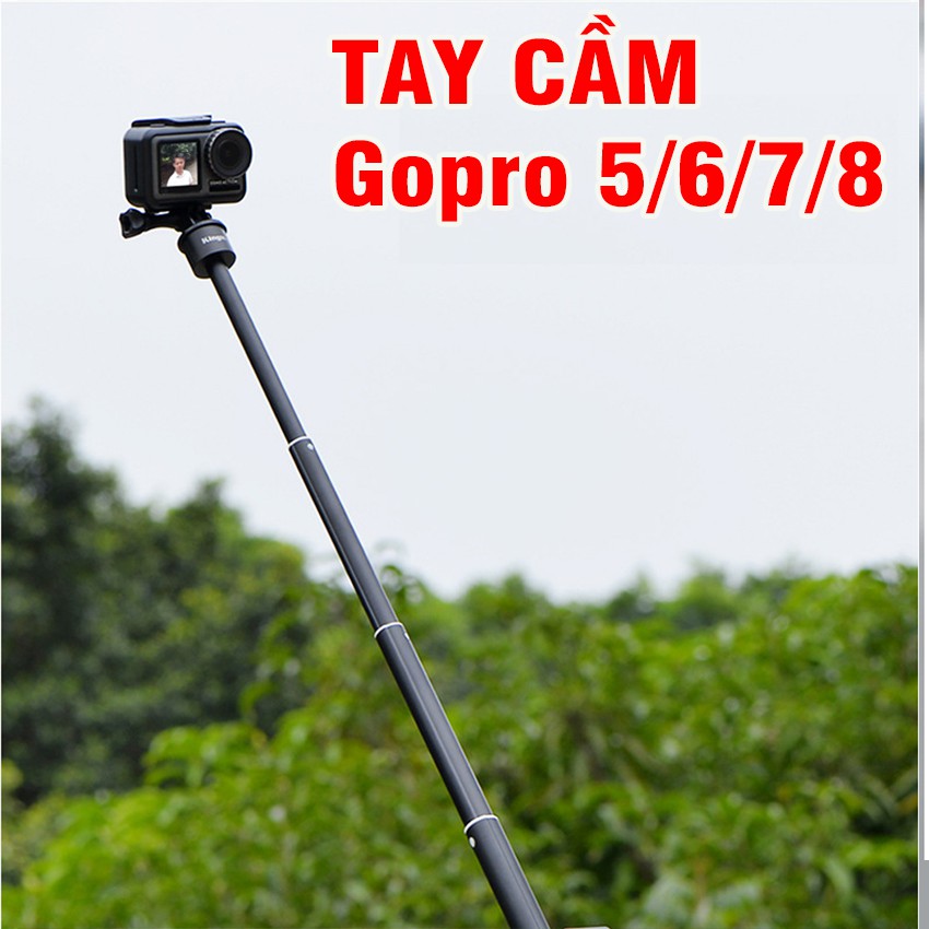 Gậy nối dài Kingma bằng hợp kim gắn GoPro 9 / 8 / 7 / 6 / 5 và Action Cam có thể điều chỉnh độ dài tùy ý