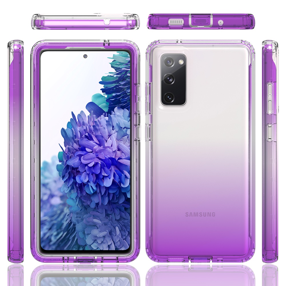 Ốp Điện Thoại Màu Gradient Bảo Vệ 360 Độ Cho Samsung Galaxy S20 S10 Plus Ultra S20FE