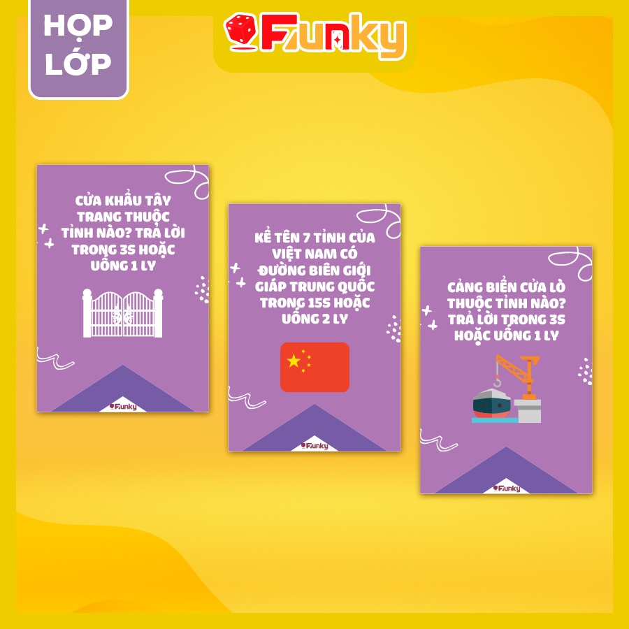 Bộ Bài “Họp Lớp” Môn “Địa Lý” 7Funky. Drinking Game Ôn Bài Trên Bàn Nhậu Vui Quên Lối Về