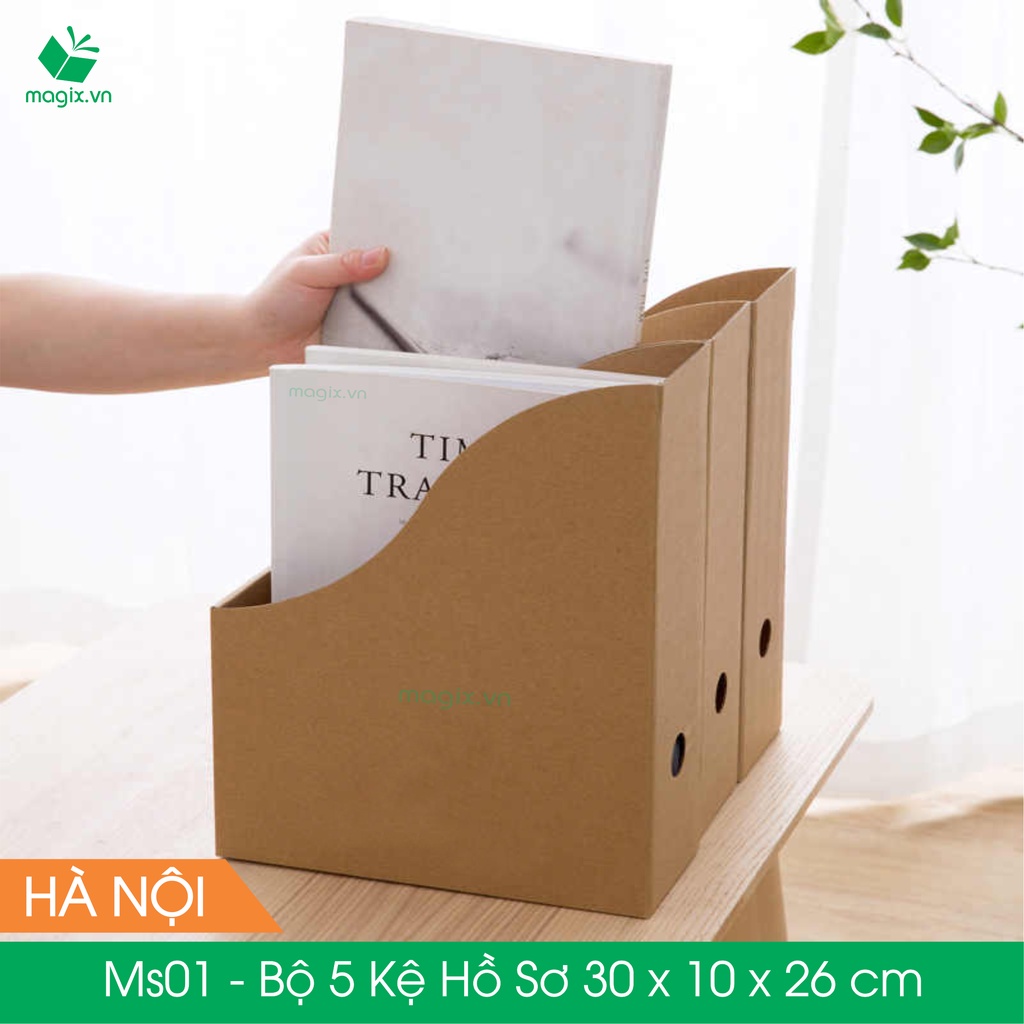 MS01 26x10x30 cm Bộ 5 kệ hồ sơ, Kệ giấy đựng hồ sơ