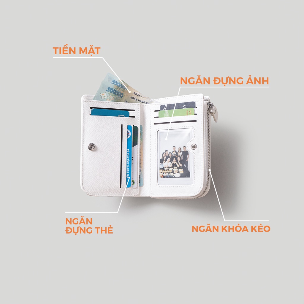 Ví nữ mini LESAC Stand Wallet