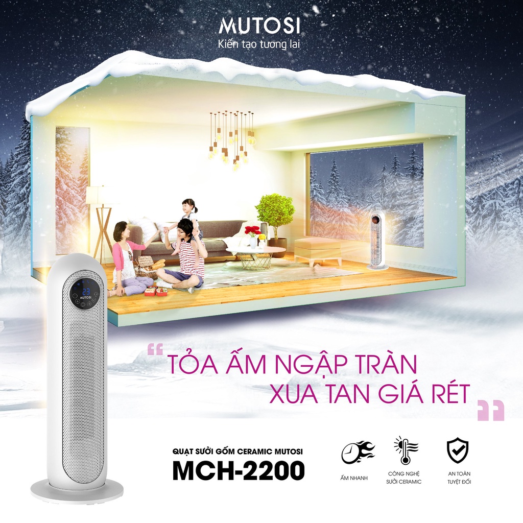 Quạt Sưởi Gốm Mutosi MCH-2200