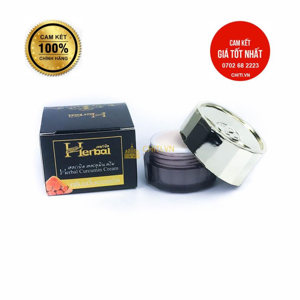 Kem Nghệ Đen Mụn Herbal Curcumin 12g Thái Lan