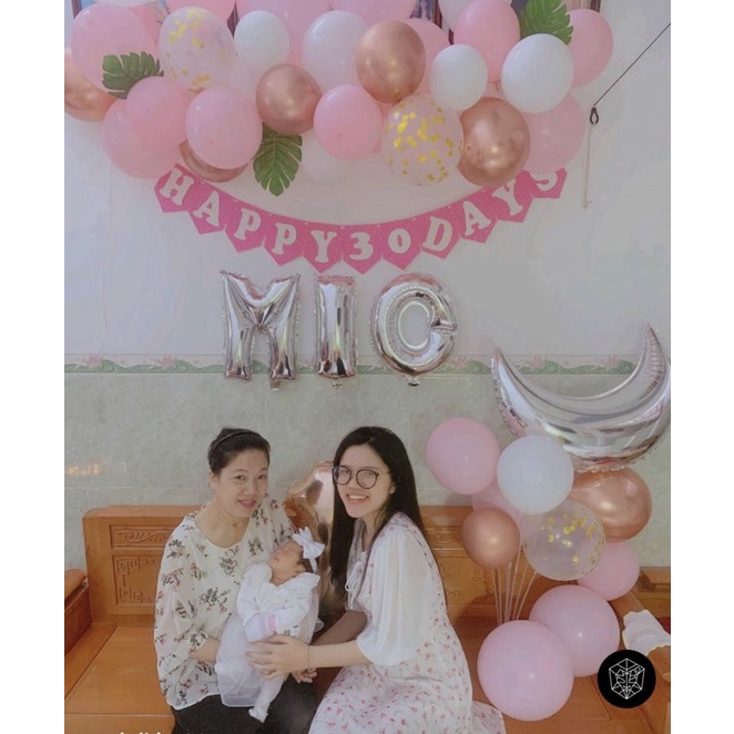 Chữ tên bé sinh nhật (Giá 3k9 / 1 chữ cái ) dây chữ ghép tên bé có dấu tiếng việt bằng giấy kèm dây treo